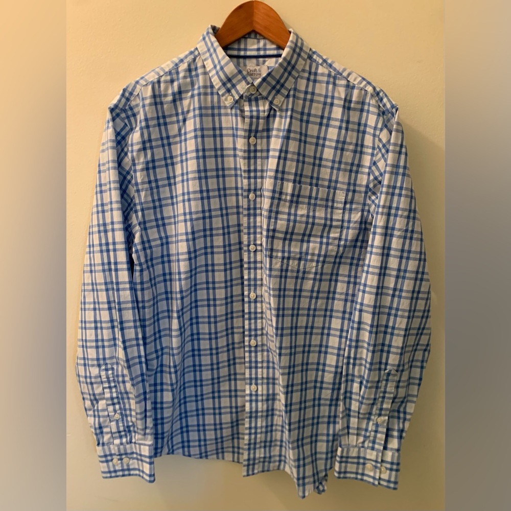 Men's Large Croft & Barrow / Kohl's long sleeve button down shirt